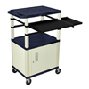 Luxor 42 Presentation Cart With Cabinet, Pullout Shelves, and Electric LUX WTPSLP42ZC3E