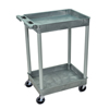 Luxor Two-Shelf Tub Cart LUXSTC11-G