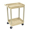 Luxor Two-Shelf Tub Cart LUX STC11-P
