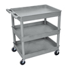 Luxor Three-Shelf Tub Cart LUX TC111-G