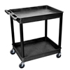 Luxor Two-Shelf Tub Cart LUXTC11-B