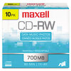 CD-RW Rewritable Discs (10 Discs per Pack, Branded Surface)
