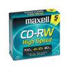 CD-RW Rewritable Discs (5 Discs per Pack, Branded Surface)