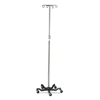 Medline - IV Pole, 4 Hook, 5 Leg, Hd Base