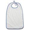 Medline - Bib, Adult, Terry Cloth, Tie, 12 Oz, White, 21x38