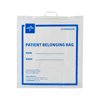 Medline - Bag, Patient Belonging, Rigid Handle, Clear, Print