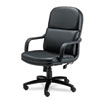 Mayline� Big & Tall Series Executive Swivel/Tilt Leather Chair with Polyurethane Arms (Global Product Type : Rolling Chair, Features Functions : 1-Pneumatic Seat Height Adjustment, 11-Tilt Tension, 12-Tilt Lock, 20-Integral Lumbar Support, 5-360� Swivel, 6-Tilt, Seat Width : 23 in)
