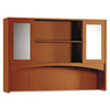 Mayline� Brighton Series Double-Height Glass Door Hutch (Global Product Type : Hutches, Color(s) : Cherry, Width : 72 in)