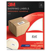 3M Permanent Adhesive White Mailing Labels (Global Product Type : Labels-Shipping, Label Size - text : 2 x 4, Label Color(s) : White)