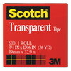 Transparent Glossy Tape with 1