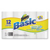 Bounty� Basic 12-Pack Bath Tissue (Size : 11-in x 10.4-in, Quantity : 52 sheets per roll, Quantity : 12 rolls per case)