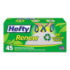 Hefty� Renew Recycled Kitchen & Low Density Trash Bags (Capacity : 13 Gallon Capacity, Thickness : 0.900 mil, Quantity : 45 Bags per Box)