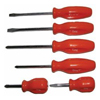 6 Piece Screwdriver Sets (Tip Type : Phillips, Slotted, Shank Type : Round, Includes : (1) 3/16 in. Slotted, 4 in. Blade, (1) 1/4 in. Slotted, 1-1/2 in. Blade, (1) 1/4 in. Slotted, 4 in. Blade, (1) #1 Phillips, 3 in. Blade, (1) #2 Phillips, 1-1/2 in. Blade, (1) #2 Phillips, 4 in. Blade)