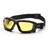eye+protection: Pyramex Safety Products - I-Force™ Eyewear Amber Anti-Fog Lens with Black Temples/Strap