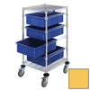 Quantum Storage Systems Bin Cart with Dividable Grid Containers QNTBC212434M1-YL-EA