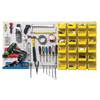Q-Peg Wall System Peg Board (Color : White, Quantity : 2 per Case, Size : 24 x 48 x 1/4 )