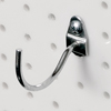 Q-Peg Wall Curved Hooks  (Quantity : 10 per Case, Size : 2-1/4 , 2-1/4 )