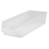 Clear Economy Shelf Bins (Color : Clear, Quantity : 20 per Case, Size : 17-7/8 x 4-1/8 x 4 )