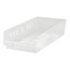Clear Economy Shelf Bins (Color : Clear, Quantity : 20 per Case, Size : 17-7/8 x 6-5/8 x 4 )