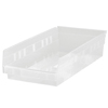Clear Economy Shelf Bins (Color : Clear, Quantity : 8 per Case, Size : 11-5/8 x 11-1/8 x 4 )