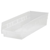 Clear Economy Shelf Bins (Color : Clear, Quantity : 8 per Case, Size : 17-7/8 x 11-1/8 x 4 )