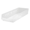 Clear Economy Shelf Bins (Color : Clear, Quantity : 6 per Case, Size : 23-5/8 x 11-1/8 x 4 )
