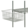 Utility Basket For Wire Units (Color : Chrome, Quantity : 1 Each, Size : 17-3/8 x 7-1/2 x 10 )