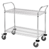 Quantum Storage Systems 2 Wire Shelf Mobile Utility Cart QNT WRC-1836-2-EA