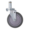 Stem Casters (Color : Black, Quantity : Set of 4, Size : 5 x 1-1/4 Polyurethane Casters)