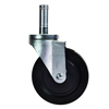 Stem Casters (Color : Black, Quantity : Set of 4, Size : 5 x 1-1/4 Rubber Casters)