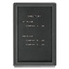 Radius Enclosed Magnetic Letter Directory with Graphite Frame