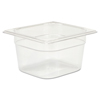 Cold Food Pans & Covers (Color : Clear, Quantity : 6 per Carton)