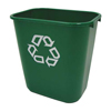 Rubbermaid Commercial Deskside Plastic Container for Paper Recycling RCP2956-06GRE