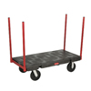 Stanchion Truck (Color : Black, Capacity : 2,500 lb. Capacity, Size : 24 W x 51 L x 42.625 H)