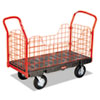 Side Panel Platform Truck (Color : Black, Capacity : 2,000 lbs. Capacity, Size : 24 W x 55.75 L x 41 H)