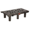 Dunnage Rack (Color : Black, Capacity : 2,000 lb. Capacity, Size : 24 W x 48 L x 12 H)