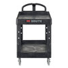 Rubbermaid Commercial Two Shelf Heavy Duty Utility Cart RCP4546BLA