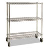 ProSave� Mobile Rack (Color : Chrome, Quantity : 1 Each, Size : 38 W x 14 L x 48.3 H)