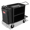 Rubbermaid Commercial High-Capacity Metal Housekeeping Cart RCP9T62 BLA