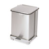 Rubbermaid� Commercial Defenders� Heavy-Duty Steel Step Can (Waste Receptacle Type : Biohazard Cans, Material(s) : Steel, Application : General Waste)
