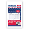 Daily Employee Time Card (100 Cards per Pad, 4-1/4 x 7, Reverse Side Printed for Use on Time Clock)