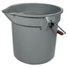 Brute� Plastic Round Bucket (Color : Gray, Size : 14-Quart Round)