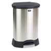 Stainless Steel Waste Step-On Container (Capacity : 30 Gallon Capacity, Size : 22.75 L x 20.375 W x 34.25 H, Quantity : 1 Each)