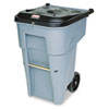 Rubbermaid� Commercial Roll-Out Heavy-Duty Container (Material(s) : Polyethylene, Capacity (Volume) : 65.000 gal, Color(s) : Gray)