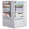 Safco Safco&reg; Steel Rotary Magazine Rack SAF4327GR