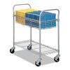 Heavy-Duty Steel Wire Mail Cart