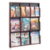 Safco� Expose Adjustable Magazine/Pamphlet Literature Display (Global Product Type : Literature Racks Displays-Wall Mount, Color(s) : Mahogany, Width [Nom] : 29 3/4 in)
