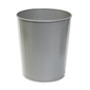 23-1/2-Quart Round Fire-Safe Wastebaskets (Charcoal)