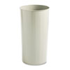 20-Gallon Round Fire-Safe Wastebasket, Optional Push Top Dome Lid (Sand, 20-Gallon)