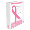 Samsill� Breast Cancer Awareness View Binder (Global Product Type : Binders-Ring Binder, Capacity Range ( ) [Max] : 1 1/2 in, Color(s) : White)